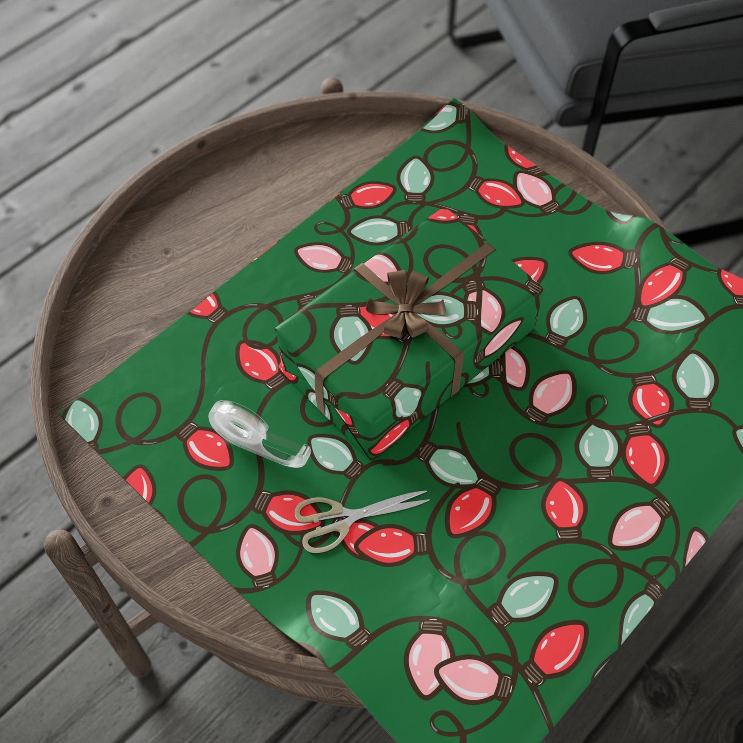 Christmas String Lights Wrapping