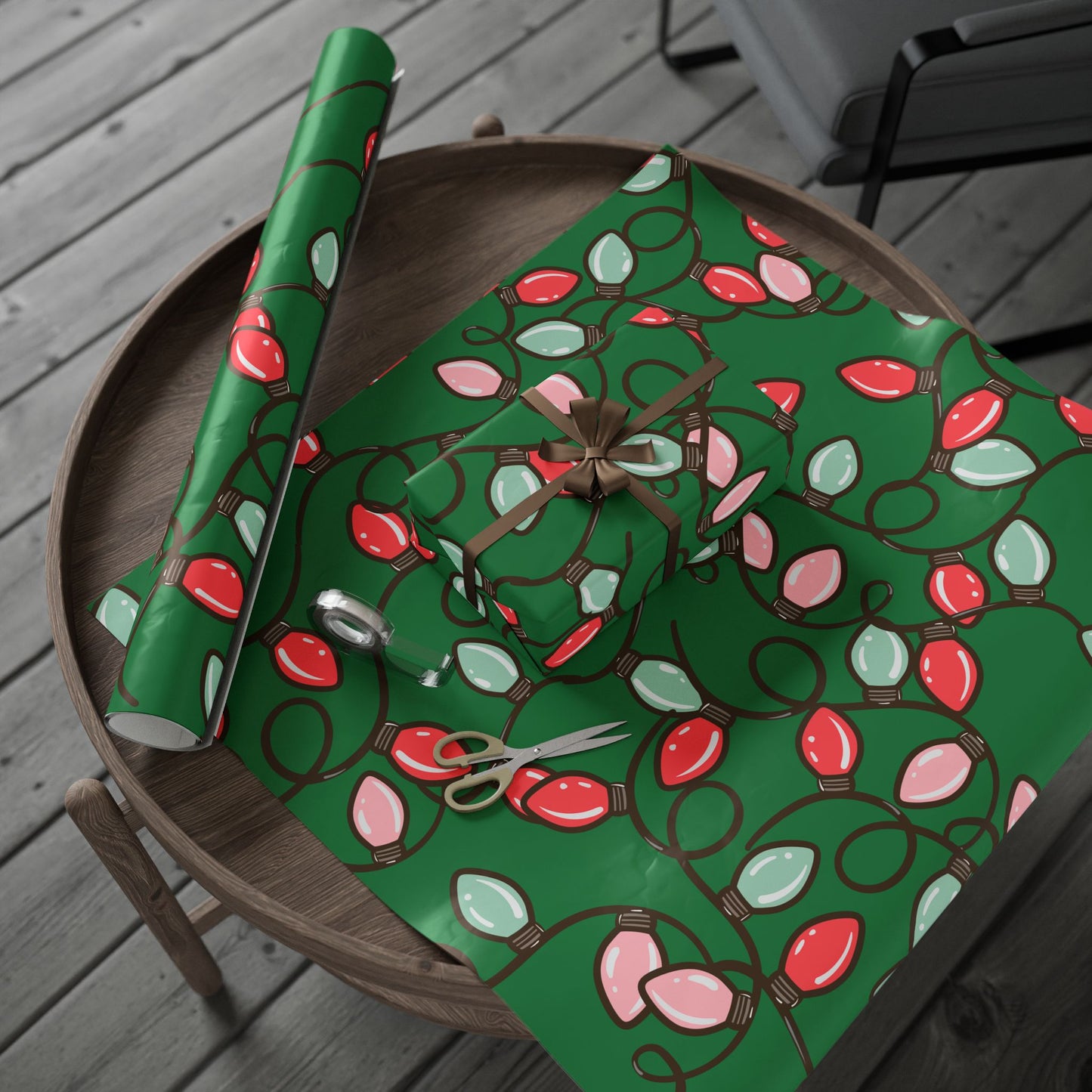 Christmas String Lights Wrapping