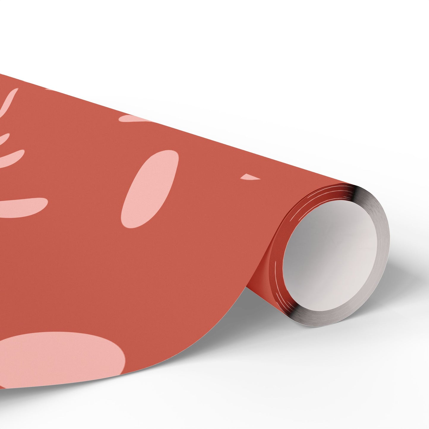 Polka Dot Coral Wrapping Paper