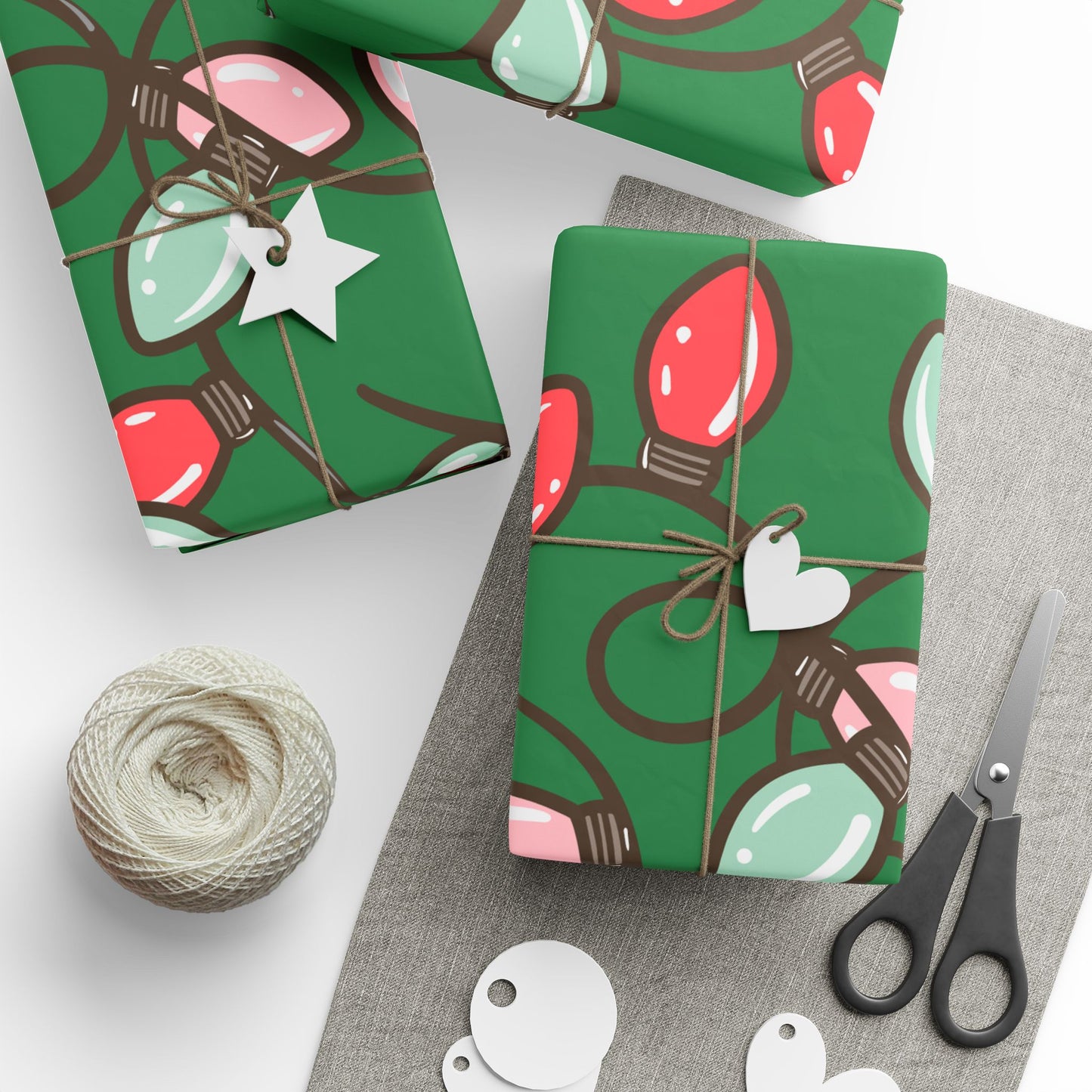 Christmas String Lights Wrapping