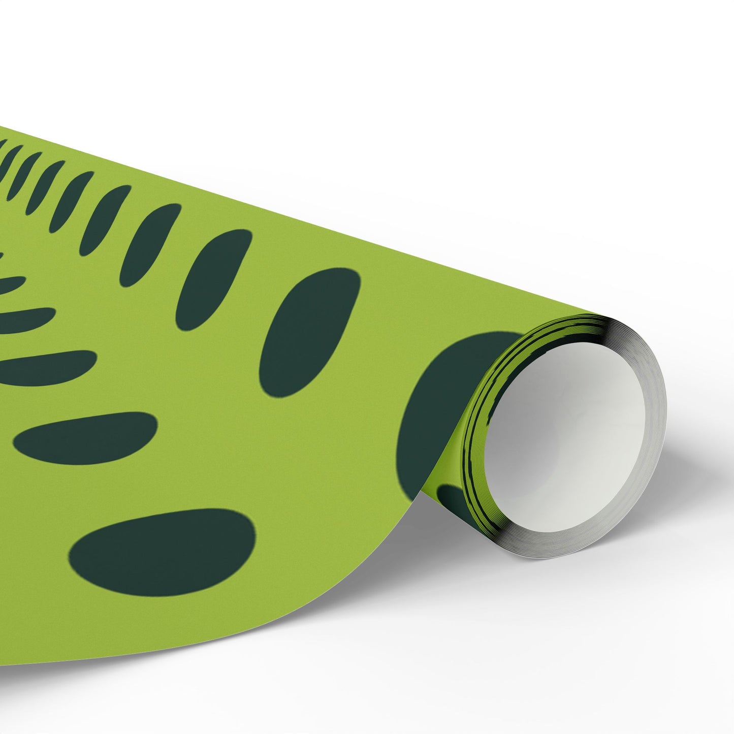 Lime Green with Dark Green Polka Dot Wrapping Paper