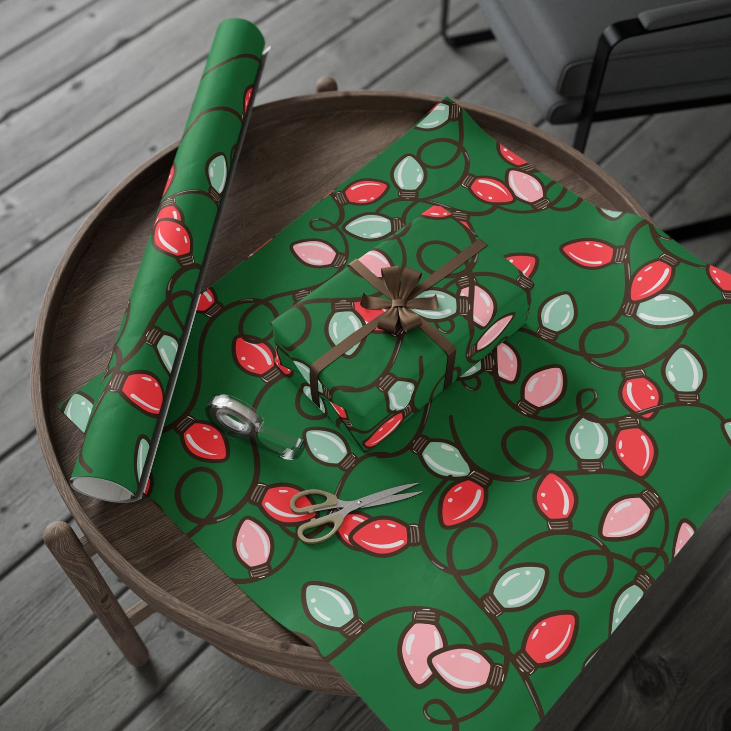 Christmas String Lights Wrapping