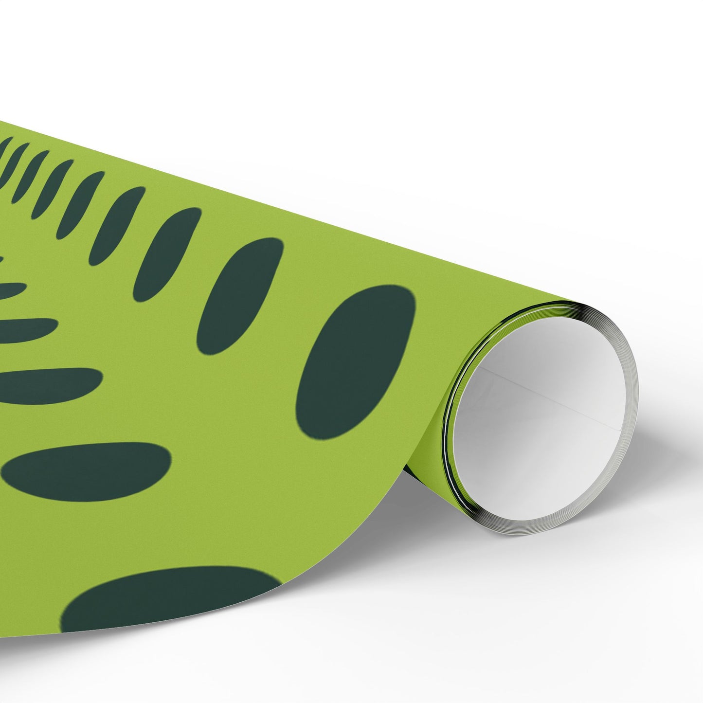 Lime Green with Dark Green Polka Dot Wrapping Paper