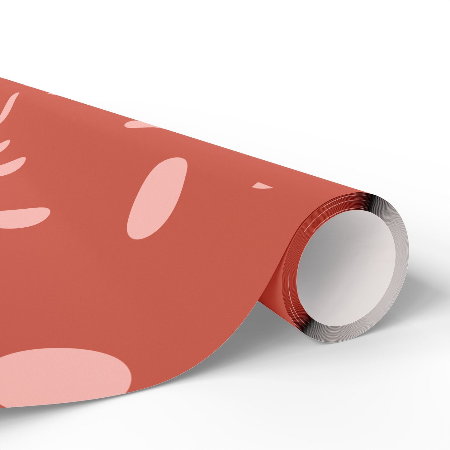 Polka Dot Coral Wrapping Paper