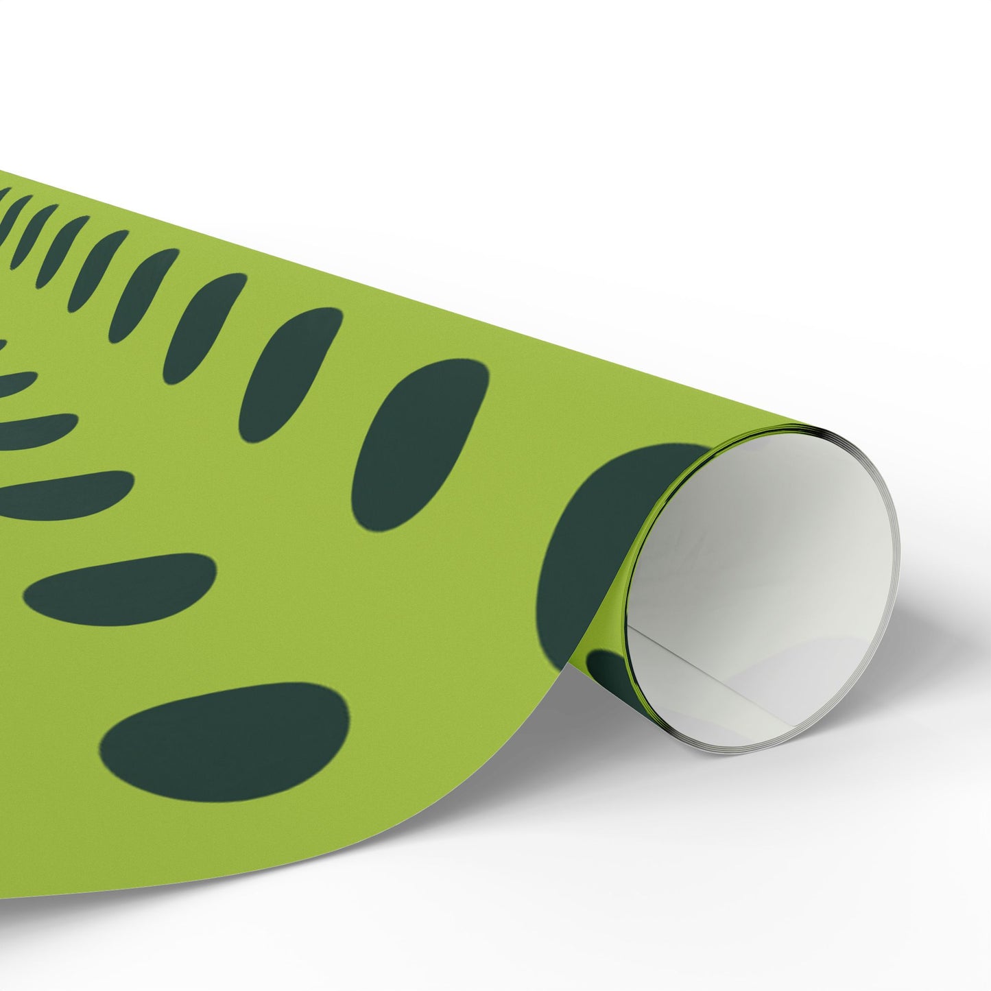 Lime Green with Dark Green Polka Dot Wrapping Paper