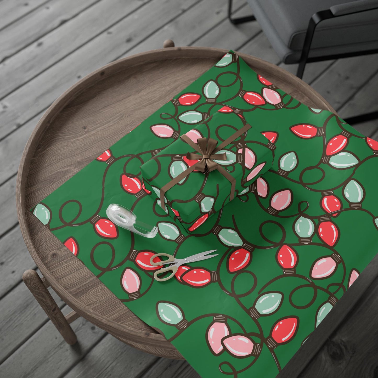 Christmas String Lights Wrapping