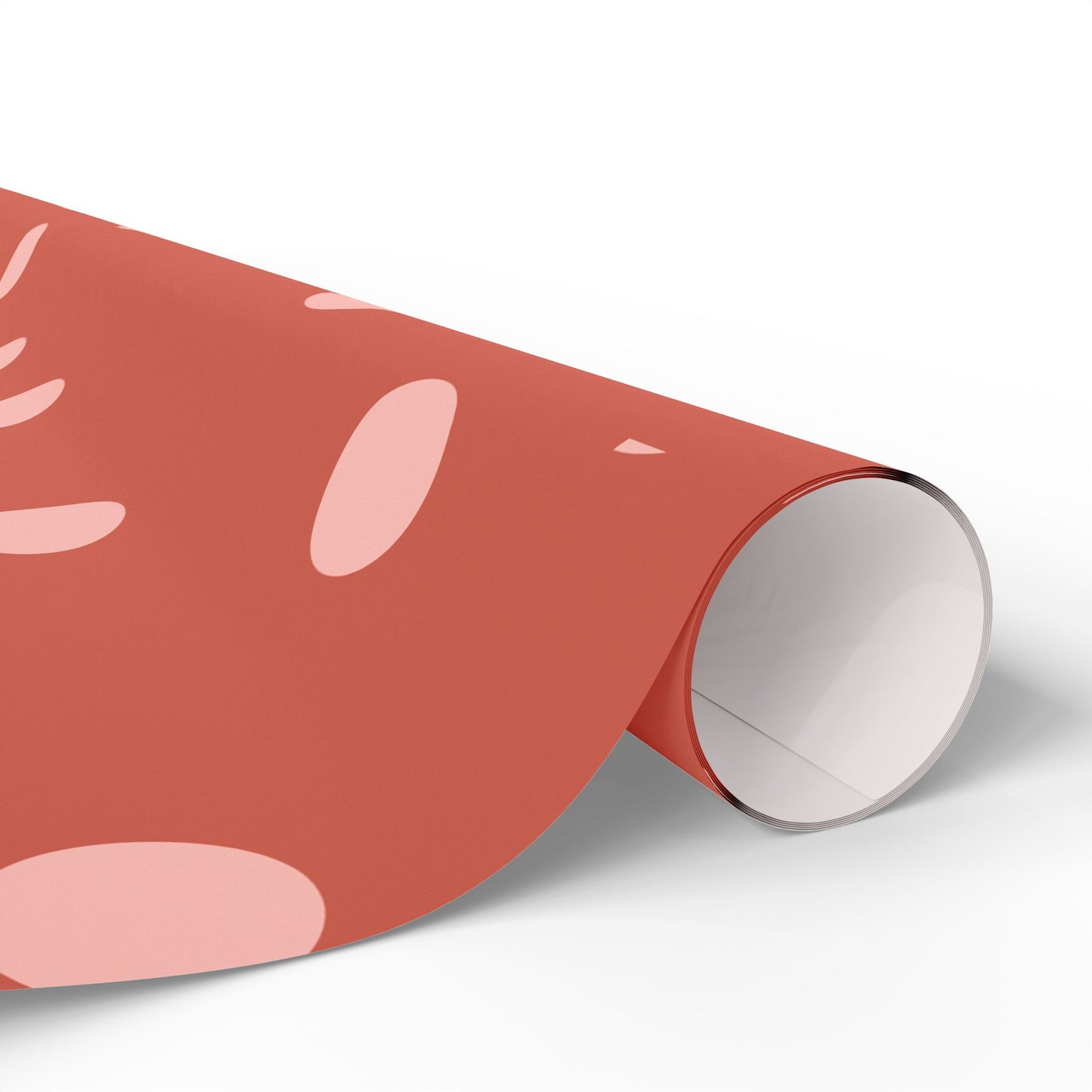 Polka Dot Coral Wrapping Paper