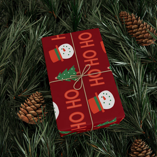 Snowman & Tree Wrapping Paper